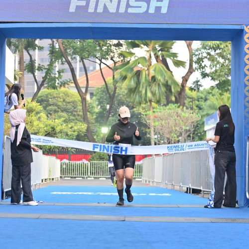 Race photo from KEMLU RUN 2026
