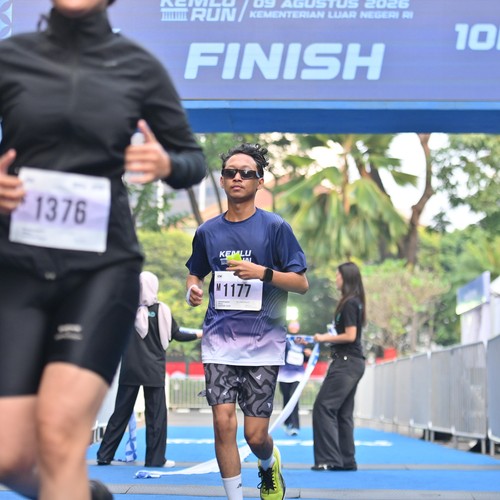 Race photo from KEMLU RUN 2026