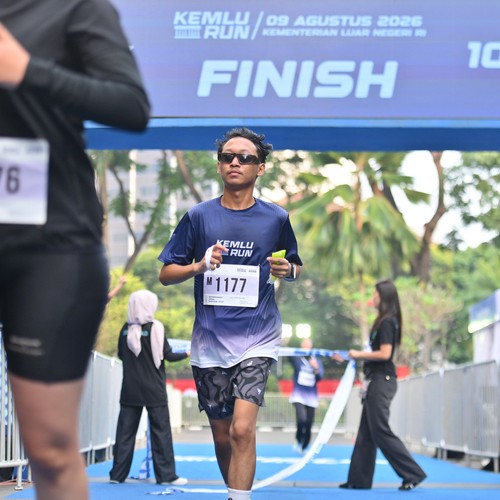Race photo from KEMLU RUN 2026