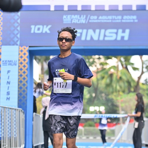 Race photo from KEMLU RUN 2026