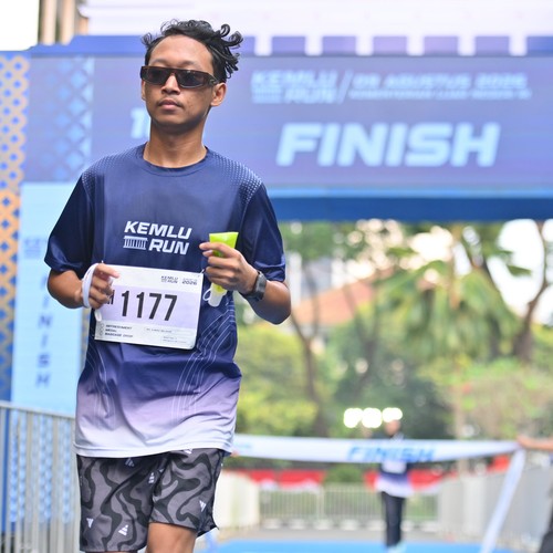 Race photo from KEMLU RUN 2026