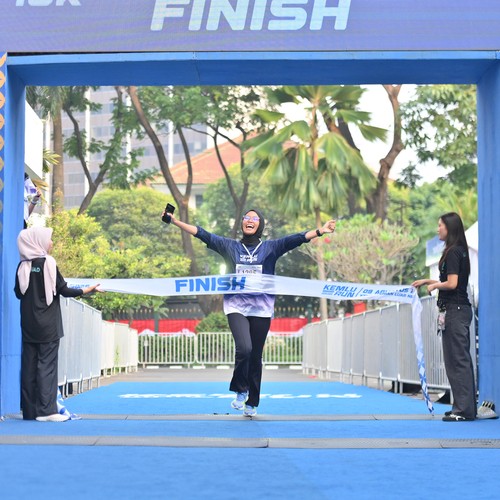 Race photo from KEMLU RUN 2026