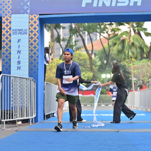 Race photo from KEMLU RUN 2026