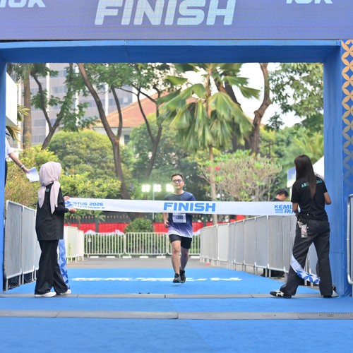 Race photo from KEMLU RUN 2026