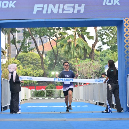 Race photo from KEMLU RUN 2026