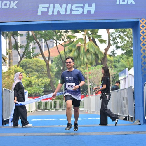 Race photo from KEMLU RUN 2026