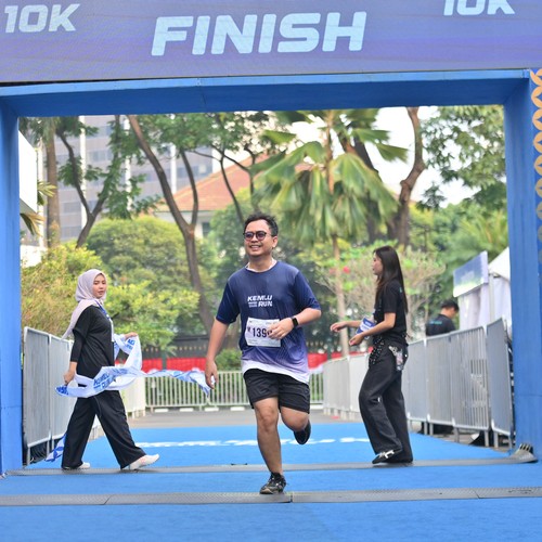 Race photo from KEMLU RUN 2026