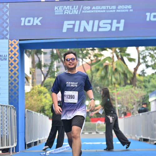 Race photo from KEMLU RUN 2026