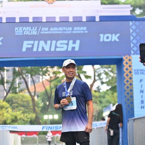 Race photo from KEMLU RUN 2026