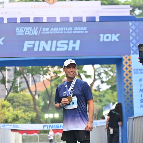 Race photo from KEMLU RUN 2026