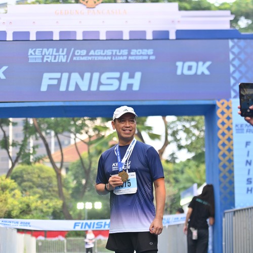 Race photo from KEMLU RUN 2026