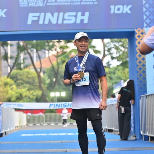 Race photo from KEMLU RUN 2026