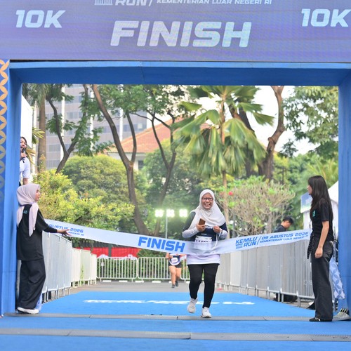 Race photo from KEMLU RUN 2026