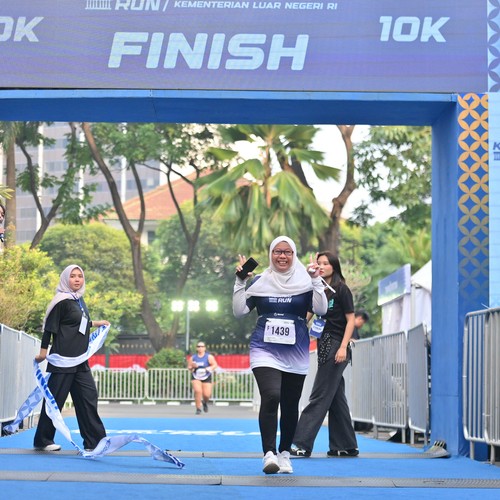 Race photo from KEMLU RUN 2026