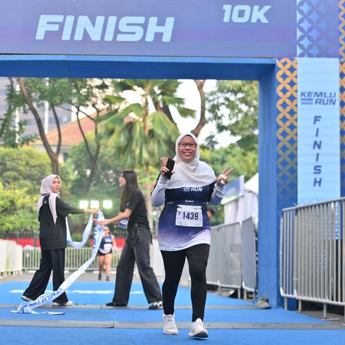 Race photo from KEMLU RUN 2026