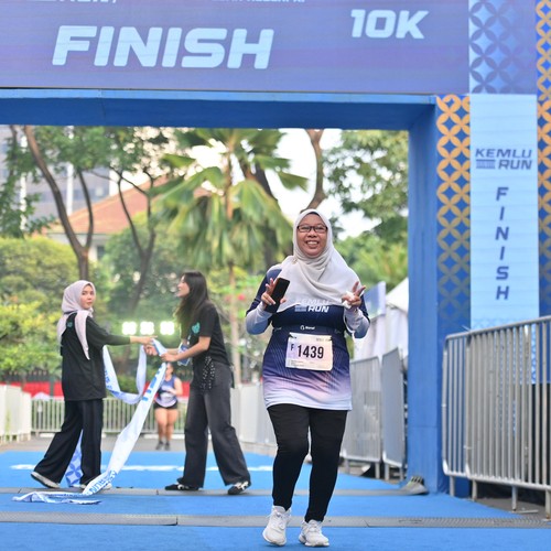 Race photo from KEMLU RUN 2026