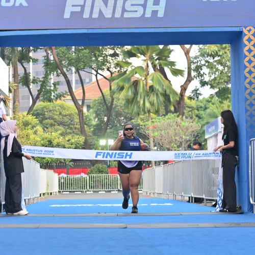 Race photo from KEMLU RUN 2026