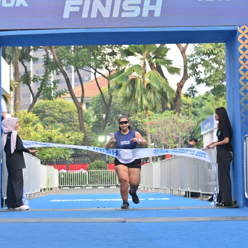 Race photo from KEMLU RUN 2026