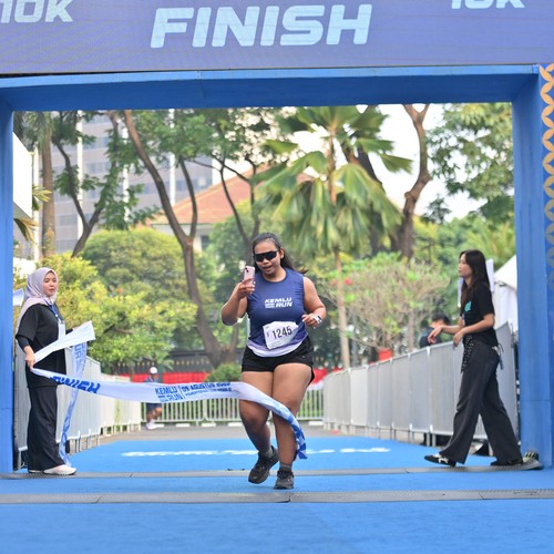 Race photo from KEMLU RUN 2026