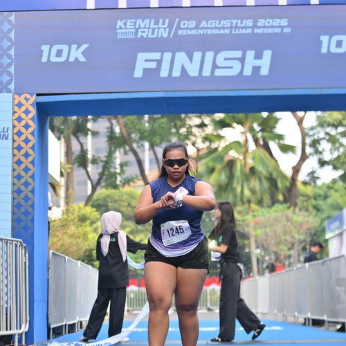 Race photo from KEMLU RUN 2026