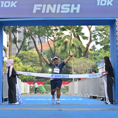 Race photo from KEMLU RUN 2026
