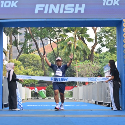 Race photo from KEMLU RUN 2026