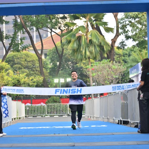 Race photo from KEMLU RUN 2026