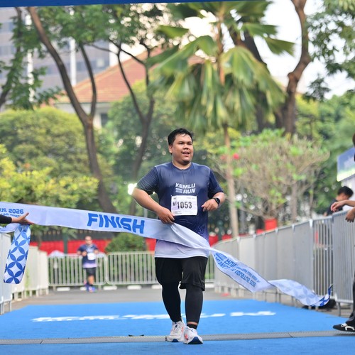 Race photo from KEMLU RUN 2026