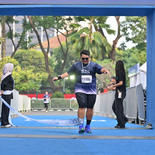 Race photo from KEMLU RUN 2026