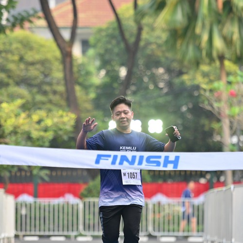 Race photo from KEMLU RUN 2026