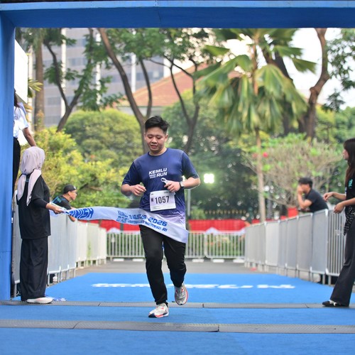 Race photo from KEMLU RUN 2026