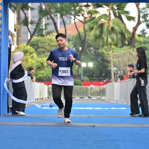 Race photo from KEMLU RUN 2026
