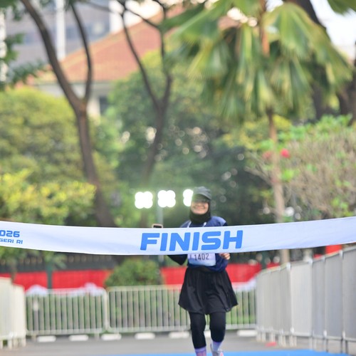 Race photo from KEMLU RUN 2026