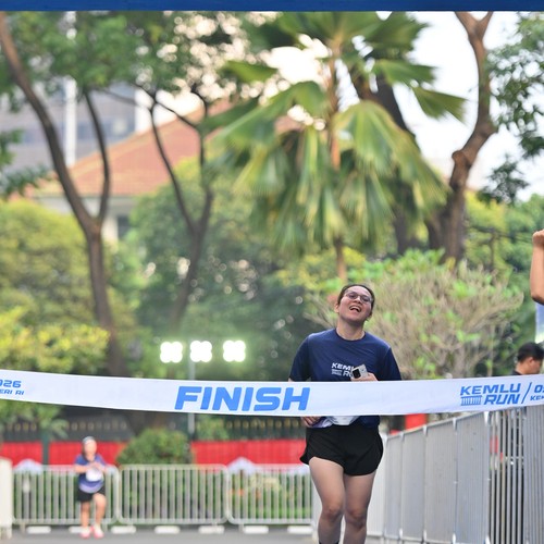 Race photo from KEMLU RUN 2026