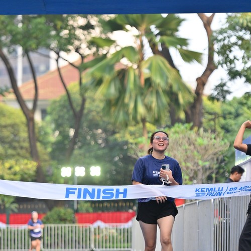 Race photo from KEMLU RUN 2026