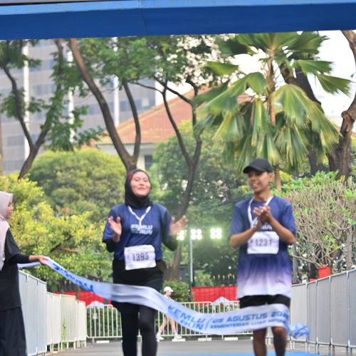 Race photo from KEMLU RUN 2026