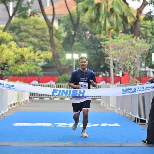 Race photo from KEMLU RUN 2026
