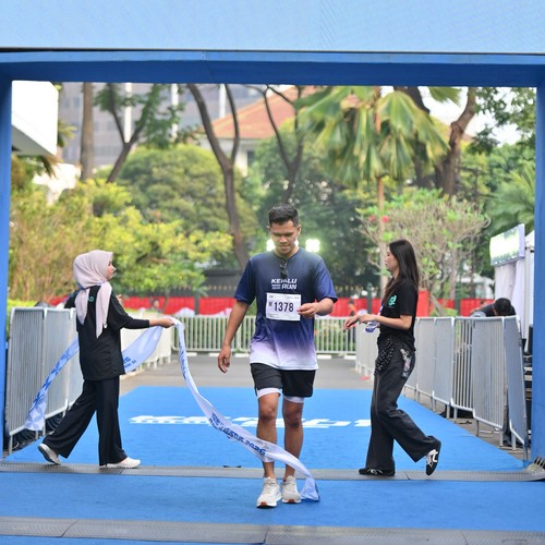 Race photo from KEMLU RUN 2026