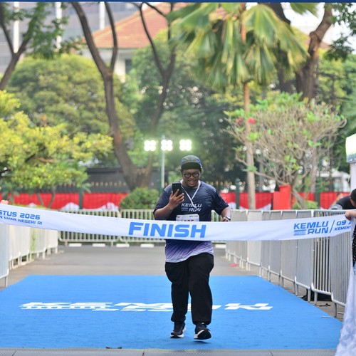 Race photo from KEMLU RUN 2026