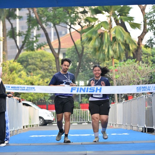 Race photo from KEMLU RUN 2026