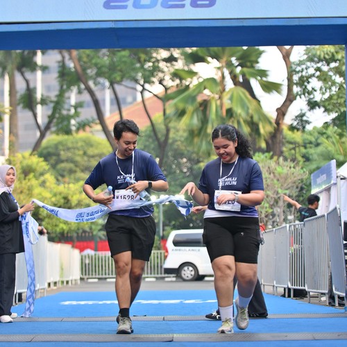 Race photo from KEMLU RUN 2026