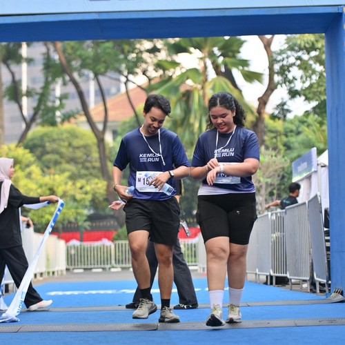 Race photo from KEMLU RUN 2026