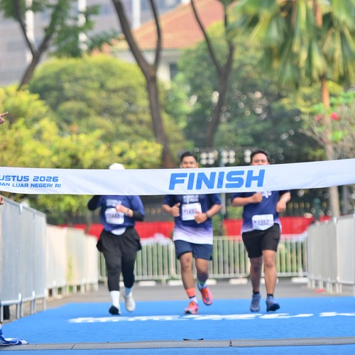 Race photo from KEMLU RUN 2026