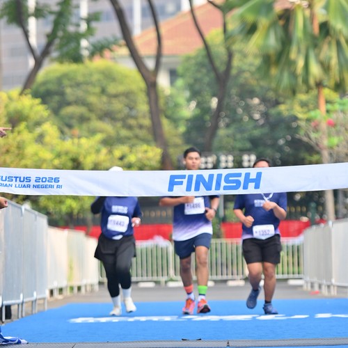 Race photo from KEMLU RUN 2026
