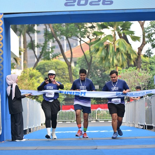 Race photo from KEMLU RUN 2026