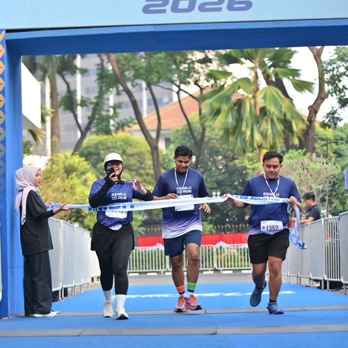 Race photo from KEMLU RUN 2026