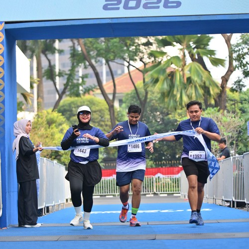 Race photo from KEMLU RUN 2026