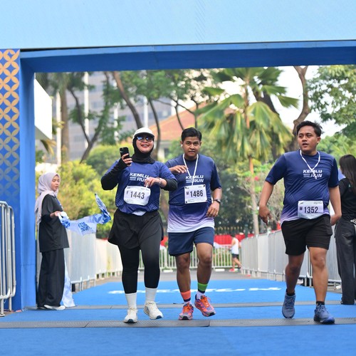 Race photo from KEMLU RUN 2026