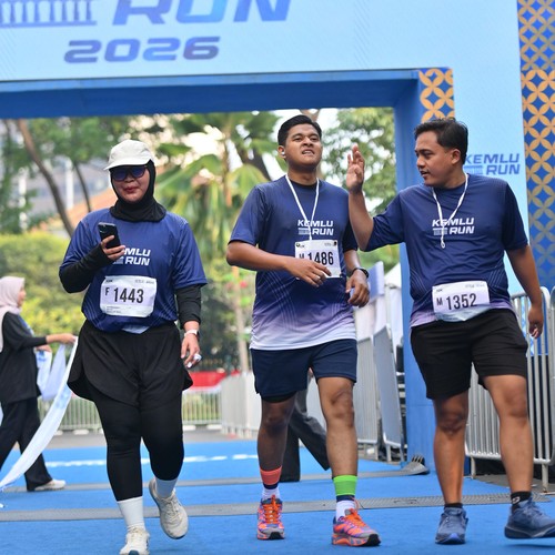 Race photo from KEMLU RUN 2026