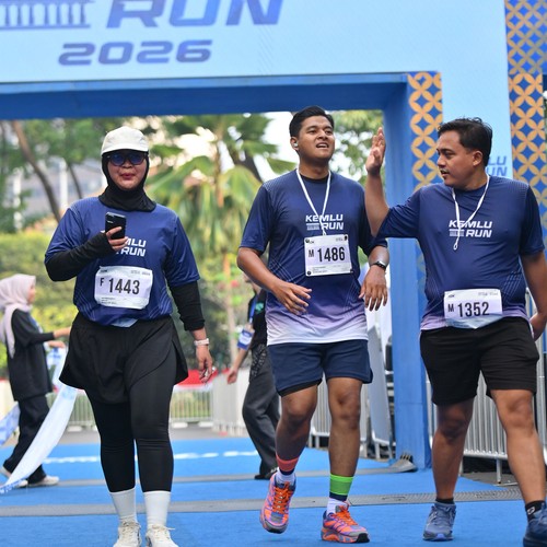 Race photo from KEMLU RUN 2026